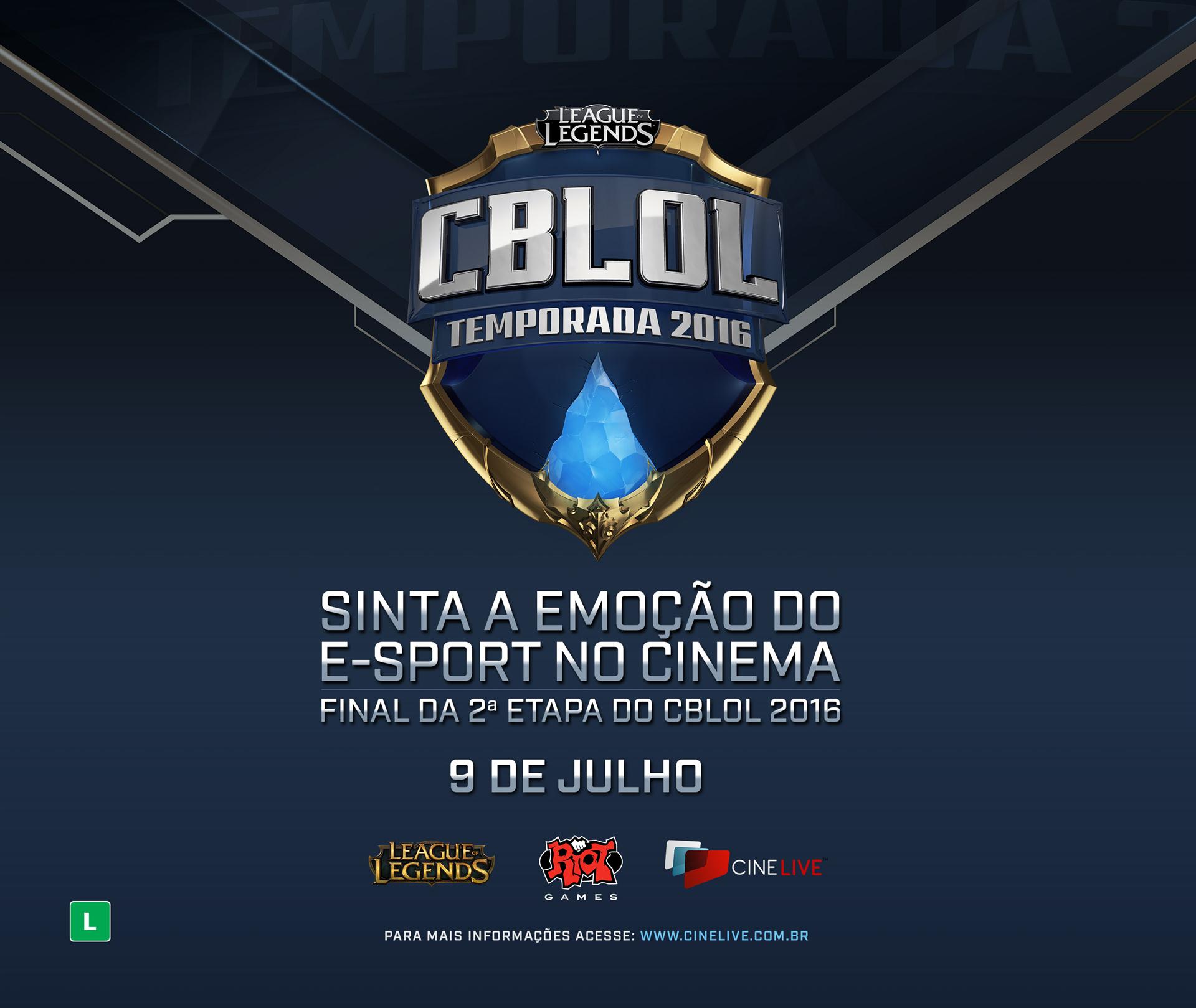 League of Legends: 2ª etapa do CBLoL 2016 terá final exibida nos cinemas