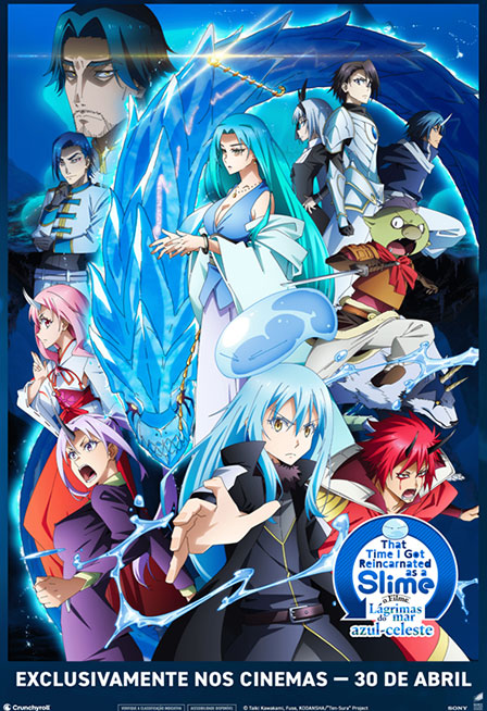 THAT TIME I GOT REINCARNATED AS A SLIME O FILME: LÁGRIMAS DO MAR AZUL-CELESTE